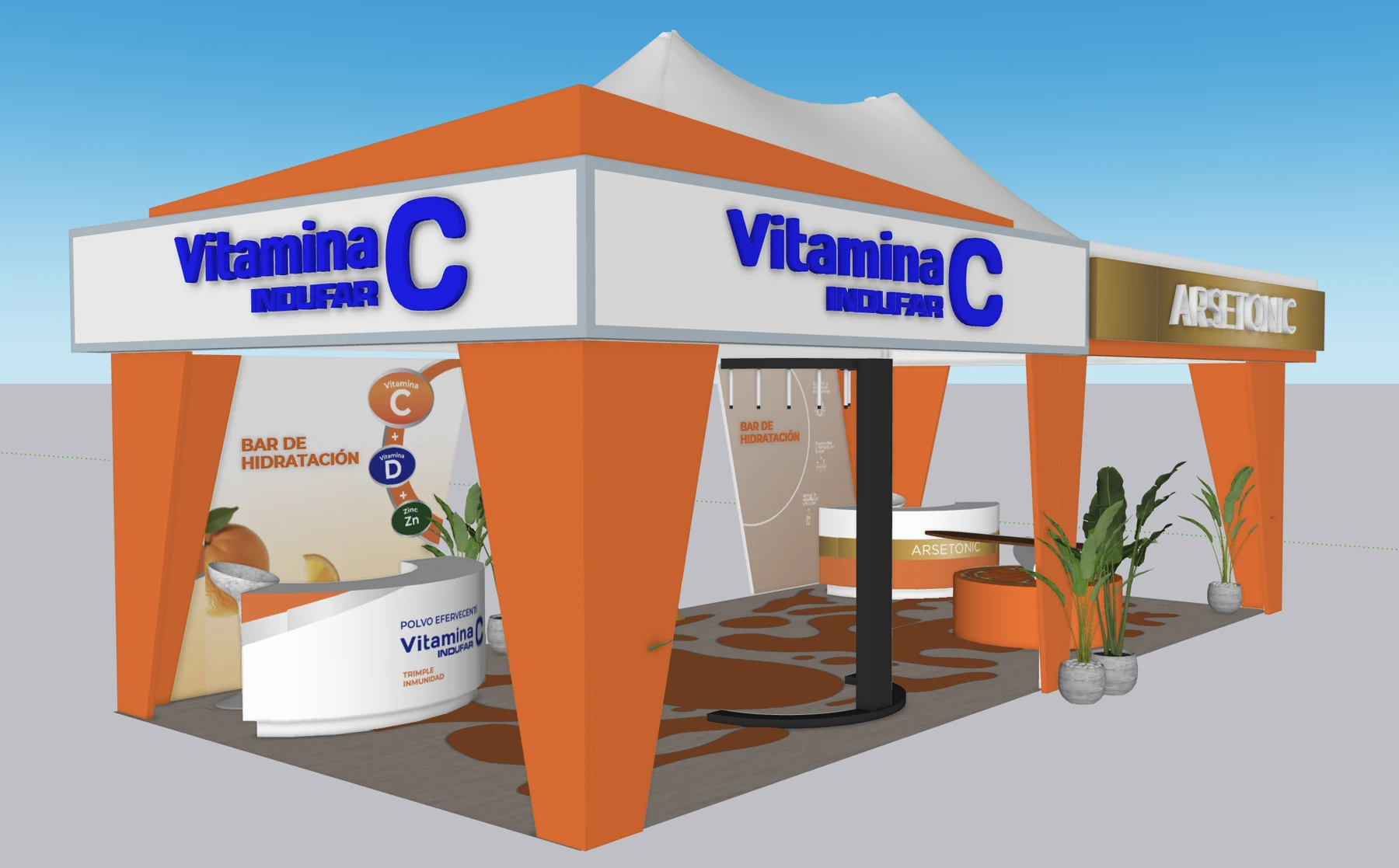 Vitamina C + Arsetonic · Stand compartido